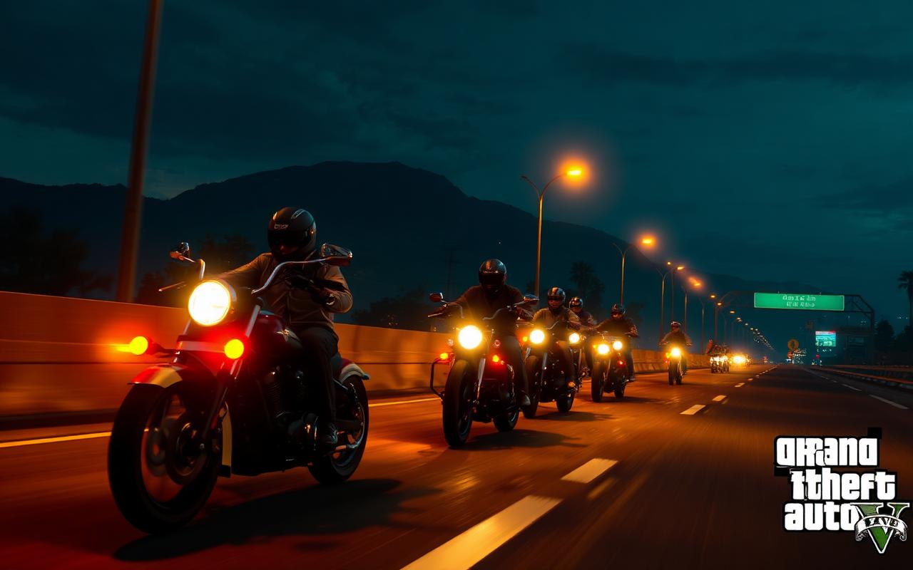 Mota gang na autoestrada